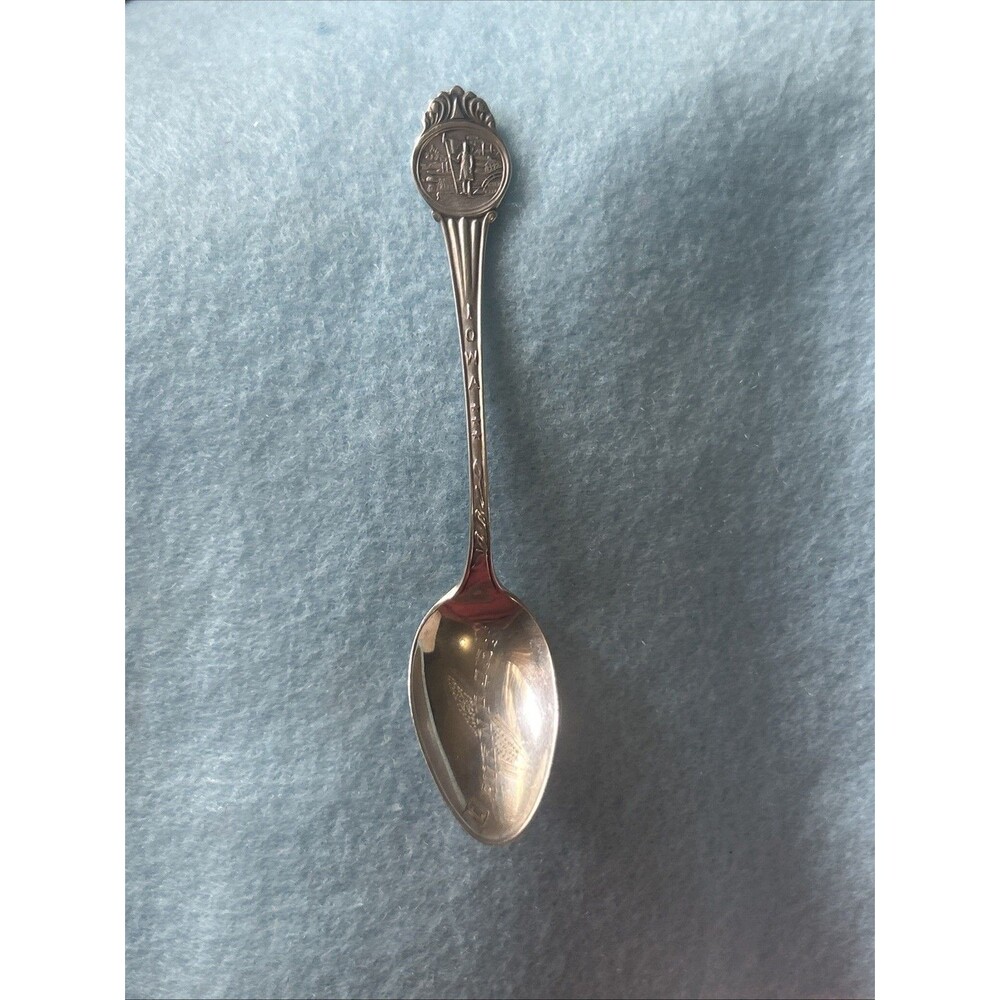 Davenport Iowa Sterling Silver Souvenir Spoon